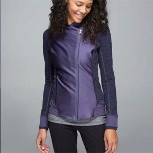 🧥 Lululemon Emerge Renewed Jacket - Nightfall Purple Tweed - Size 6